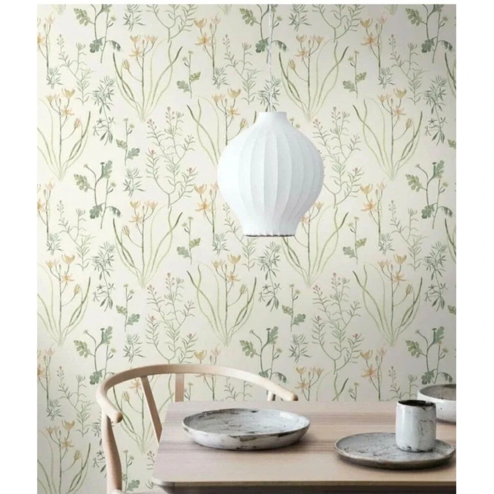 York Wallcoverings Wallpaper Rolls 56 sq NR1565 Norlander‎ Alpine Botanical